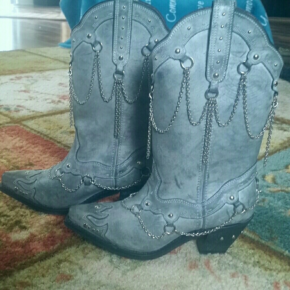 Denim Cowgirl Boots Rockin Country